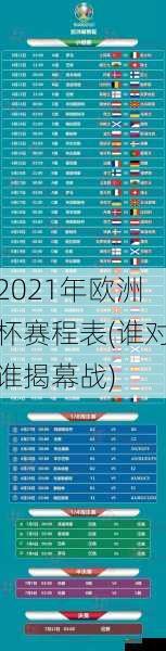 2021年欧洲杯赛程表(谁对谁揭幕战)